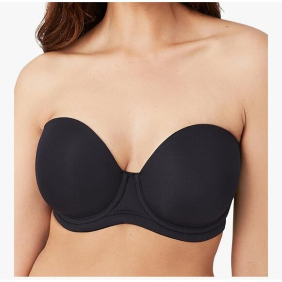 Wacoal Red Carpet Strapless Convertible Bra 854119 Black 38DDD NWT - Picture 1 of 6